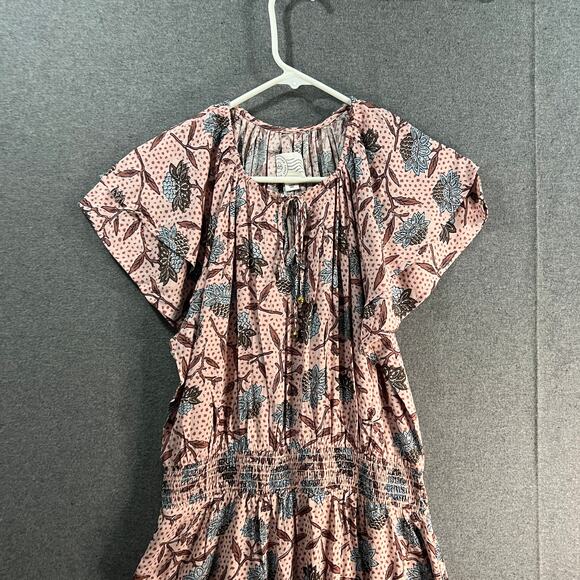 Destination 365 Short-Sleeve Midi Dress RoseFloral Petite X-Small - Picture 9 of 13